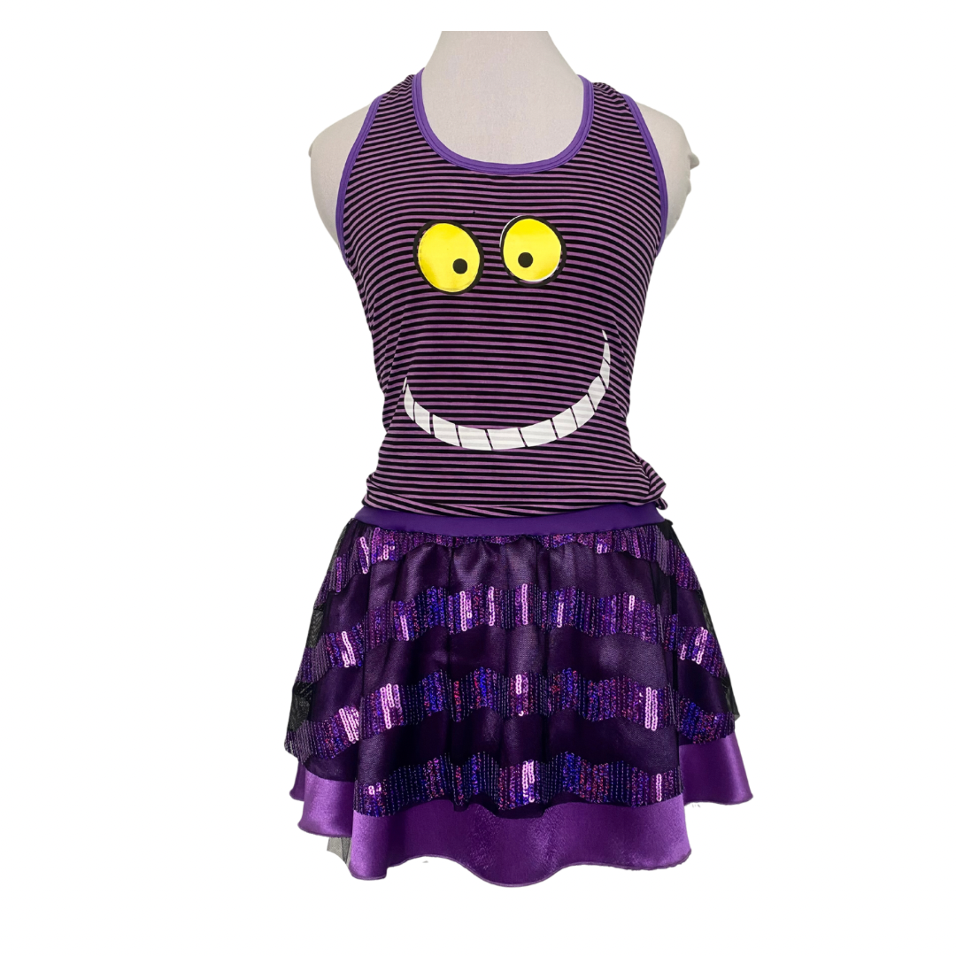 Purple Cat running skirt