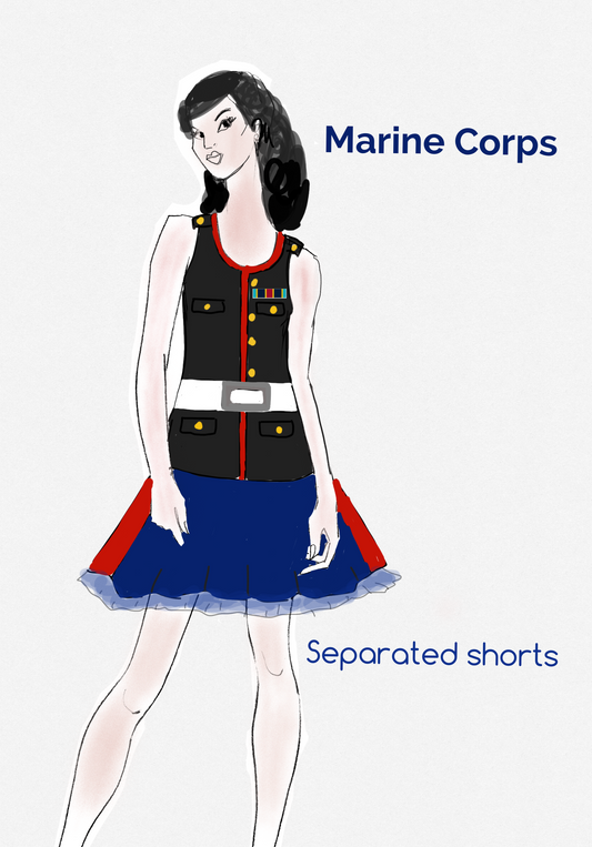 Custom order for R. Scott: Marine Corps (Tank style, separated shorts)