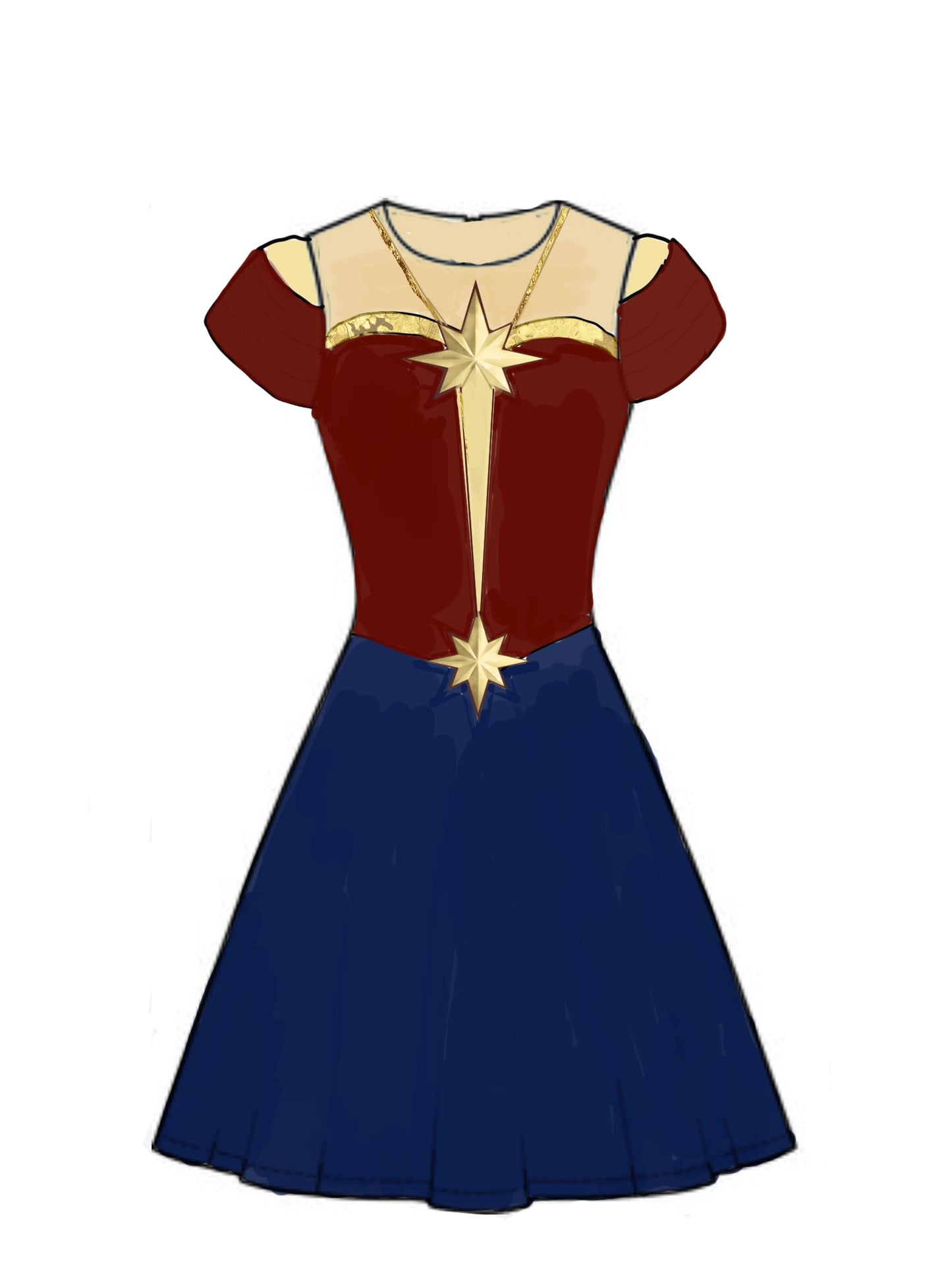 Custom Commission for E. Fairchild: Princess Marvel