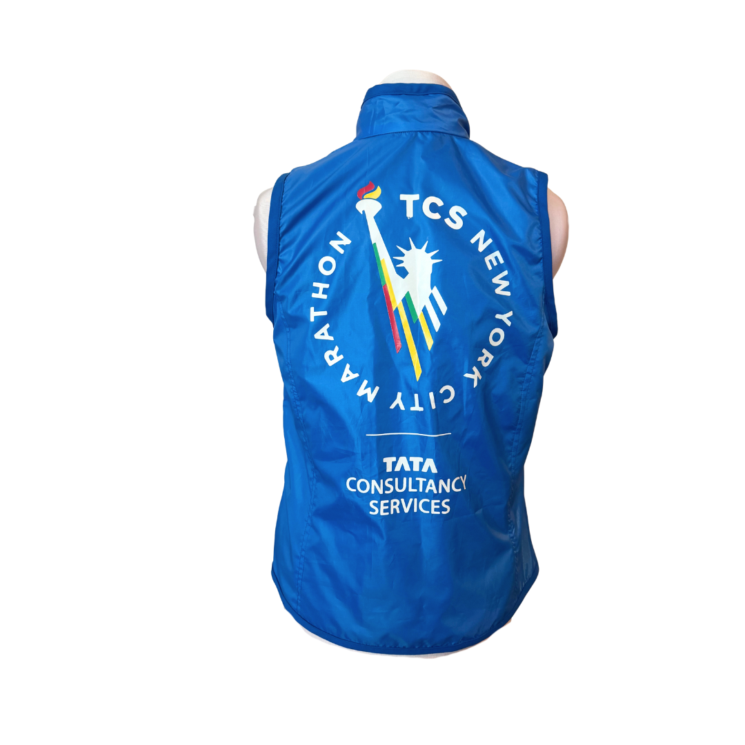 Custom made vest (made with customer's race poncho