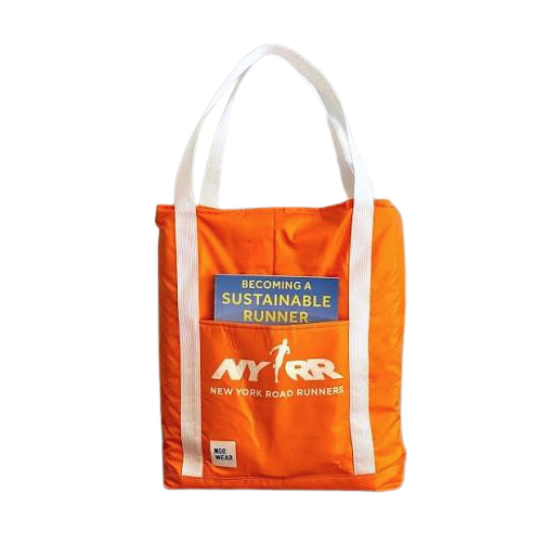 Custom made tote bag (made with customer's marathon poncho)