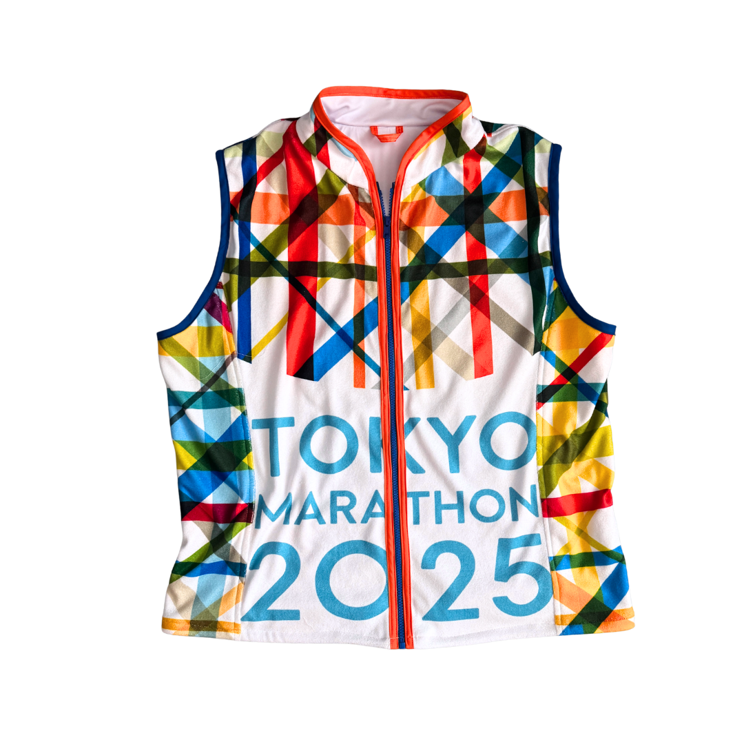 Custom made vest (made with customer's race poncho)