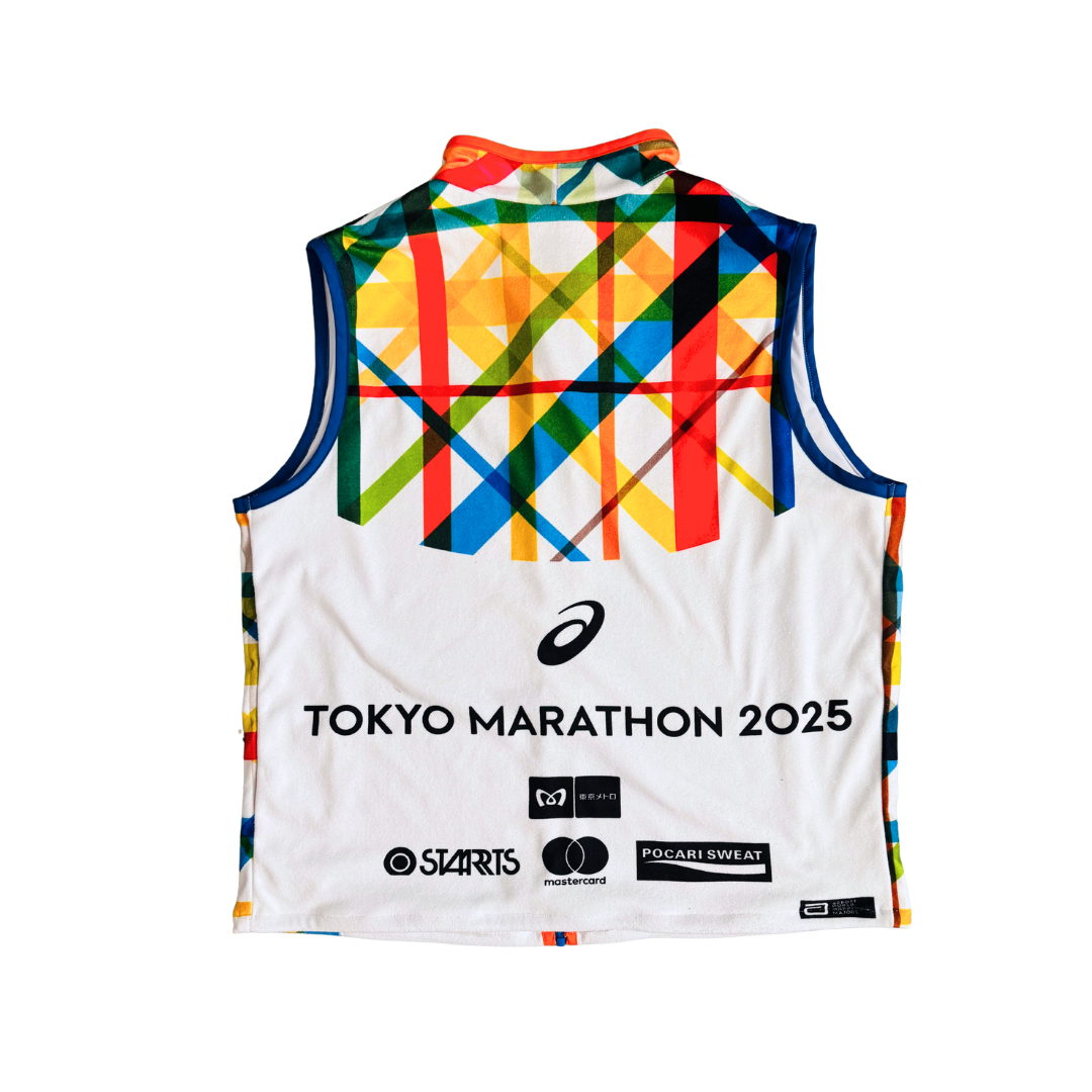 Custom made vest (made with customer's race poncho)
