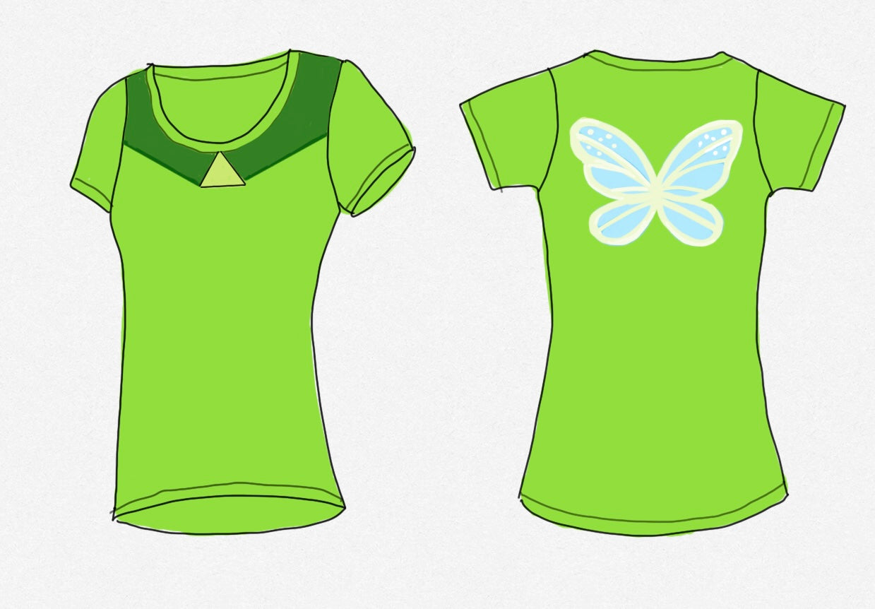 Flora, Fauna, and Merryweather Crew-Neck T-Shirt with wings