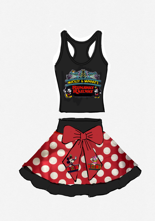 Custom commission for R. Houser: Mickey and Minnie Runaway Railway