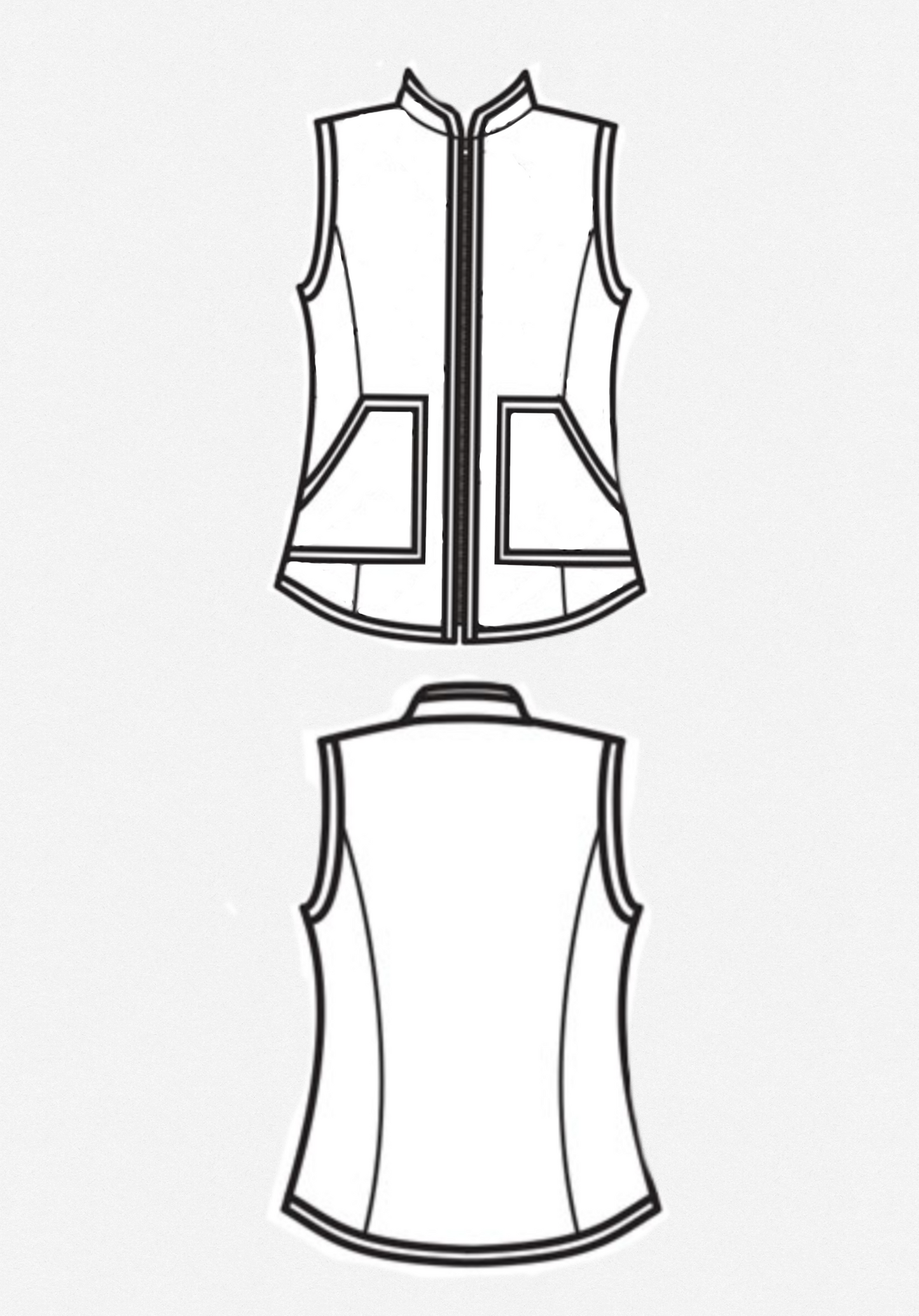 Custom made vest (made with customer's race poncho)