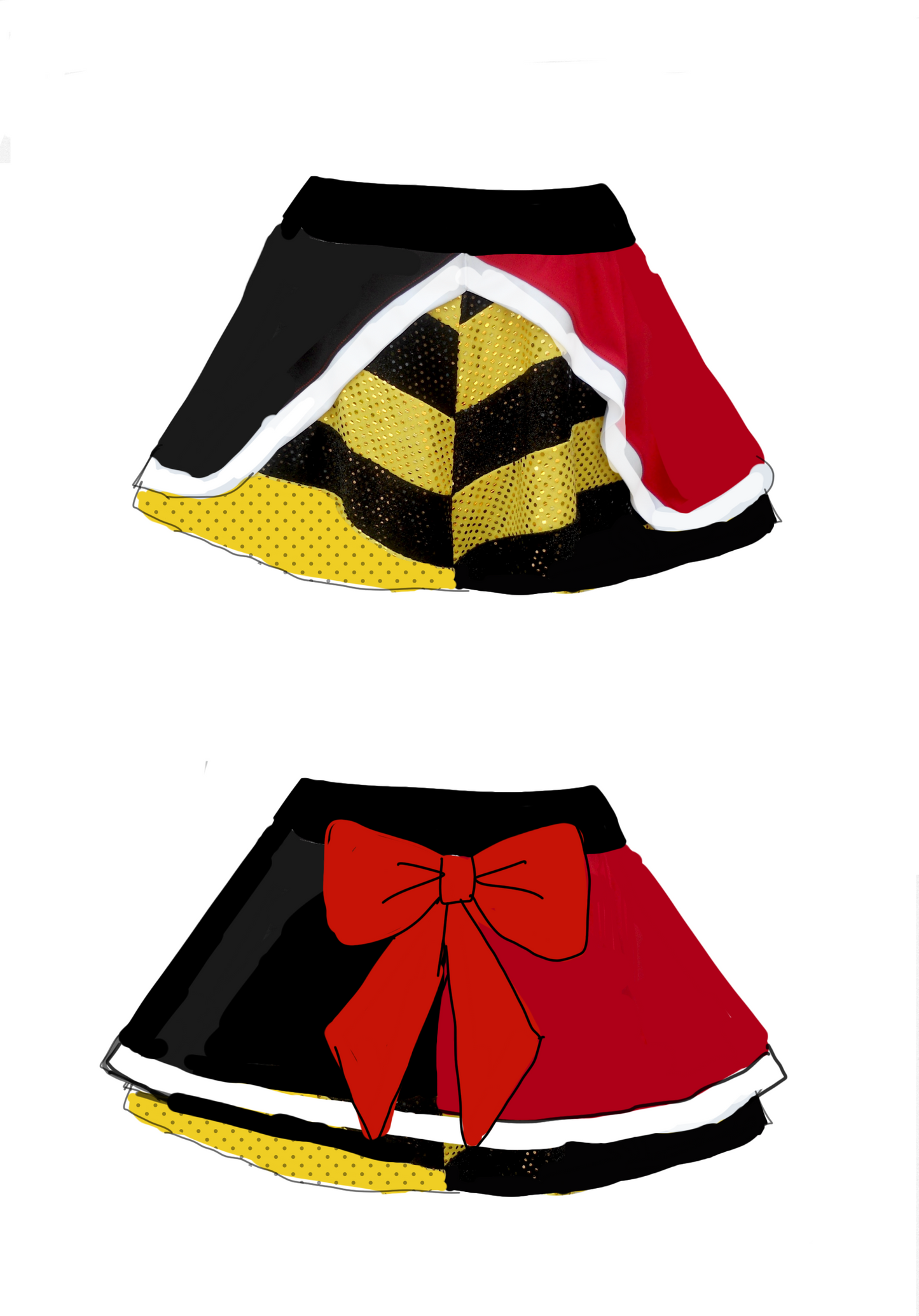 Red Heart  skirt