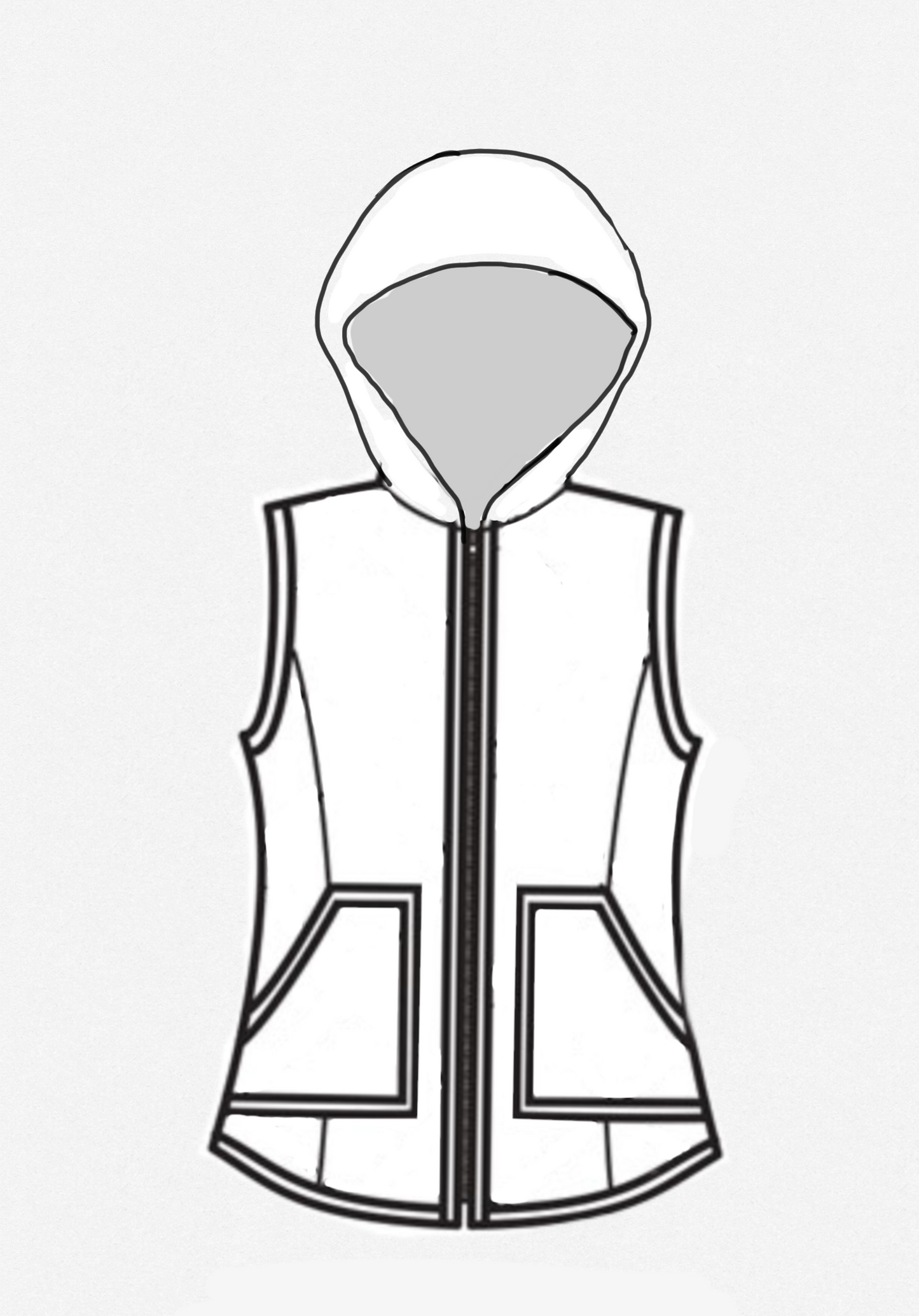 Custom made vest (made with customer's race poncho)