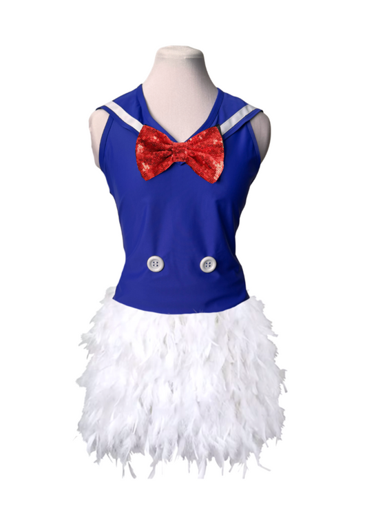 Sailor Duck set with feather skirt