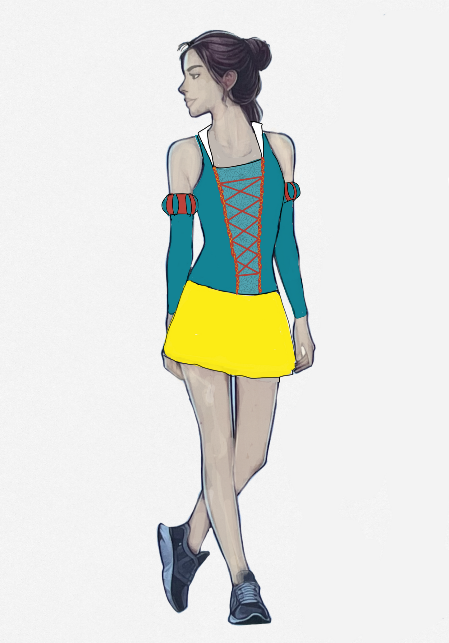 Snow White 2025 Complete outfit (Teal)