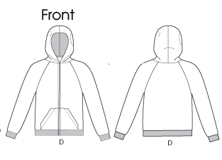 Custom made long sleeves jacket (made with customer's poncho)