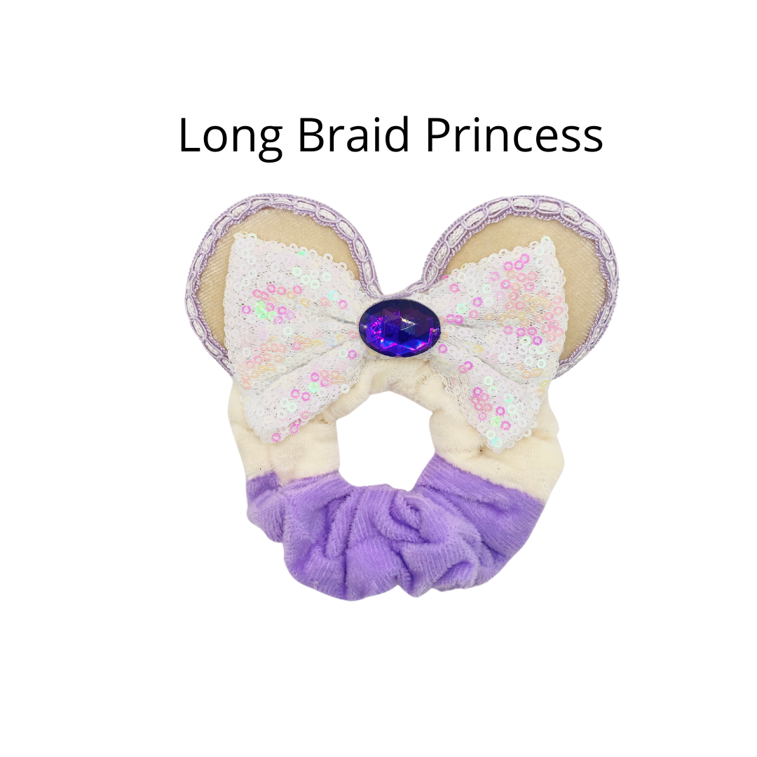 Mouse Ears Scrunchies Long Braid Princess