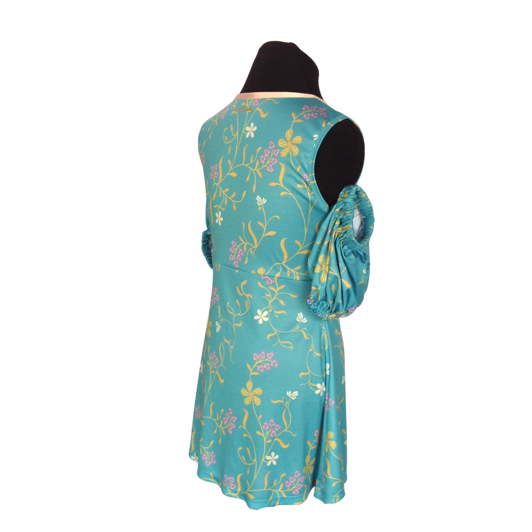 Curtain dress (dress, shorts and puffy sleeves)